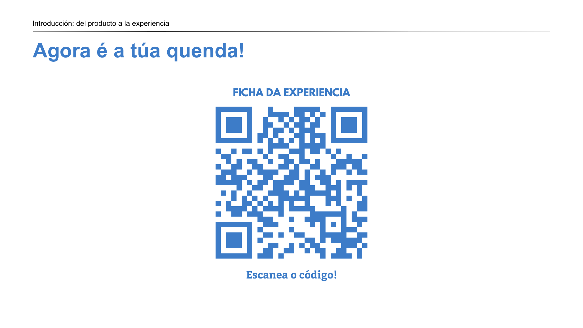 Actividad "Ficha de la experiencia"